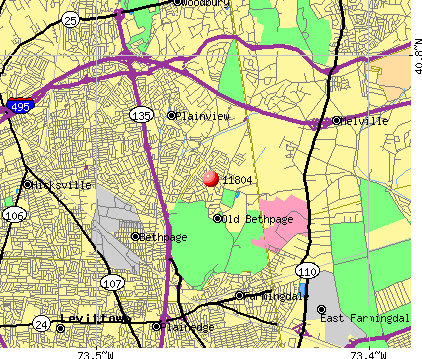 Old Bethpage, NY (11804) map. Nearest zip codes: 11803, 11714, 11735, 11797, 