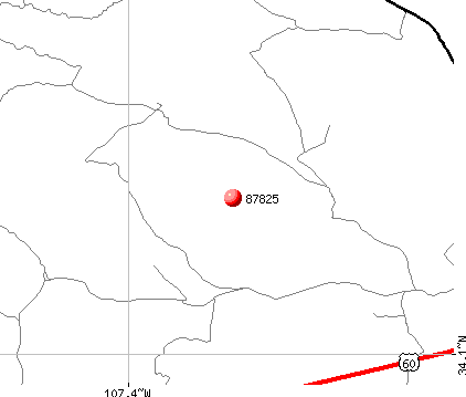 Magdalena, NM (87825) map