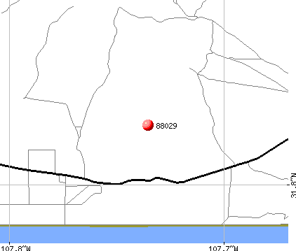 Columbus, NM (88029) map