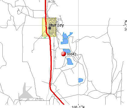 Hurley, NM (88043) map