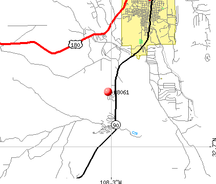 Silver City, NM (88061) map