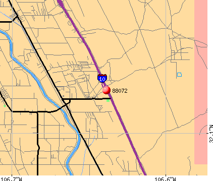 Vado, NM (88072) map