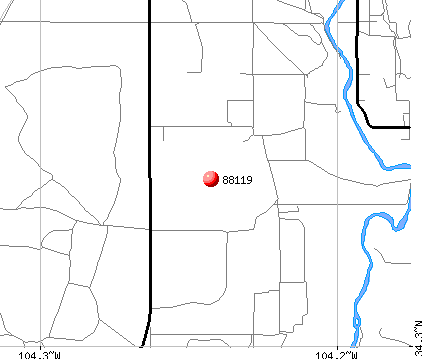 Fort Sumner, NM (88119) map