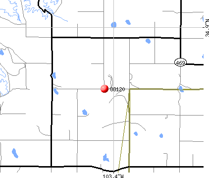Grady, NM (88120) map