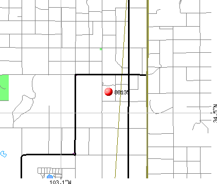 Texico, NM (88135) map