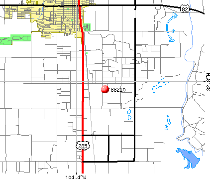 Artesia, NM (88210) map