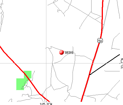 Carrizozo, NM (88301) map