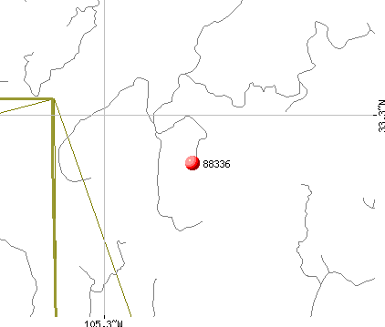 Hondo, NM (88336) map