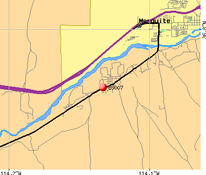 Bunkerville, NV (89007) map