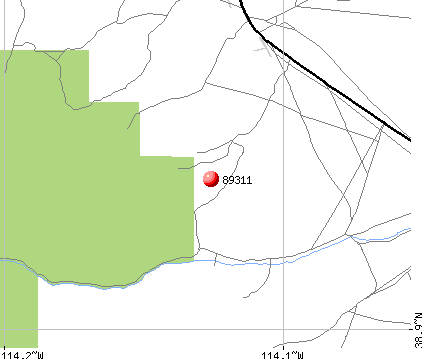 Baker, NV (89311) map