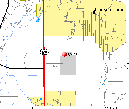 Minden, NV (89423) map