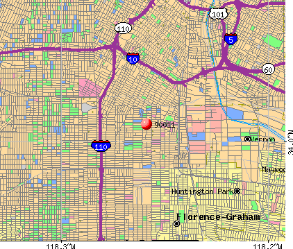 Los Angeles, CA (90011) map