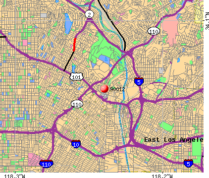 Map Los Angeles Zip Codes