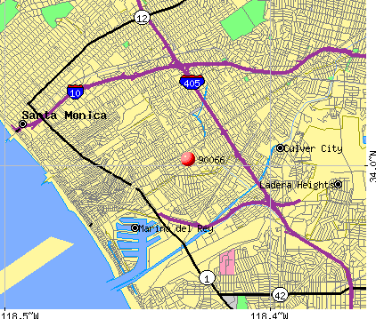 Map Of Los Angeles City. Los Angeles Zip Code Map