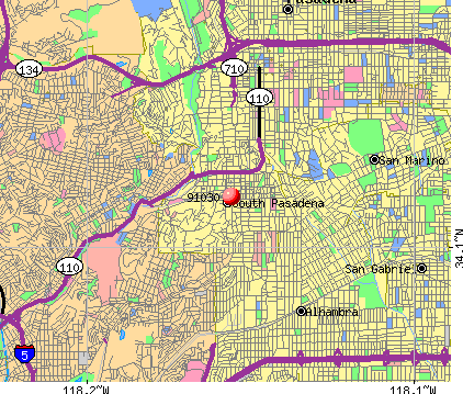 California Pasadena Zip Codes