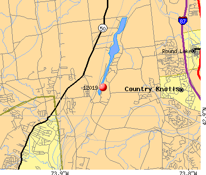 Country Knolls, NY (12019) map