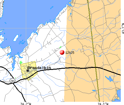 Broadalbin, NY (12025) map