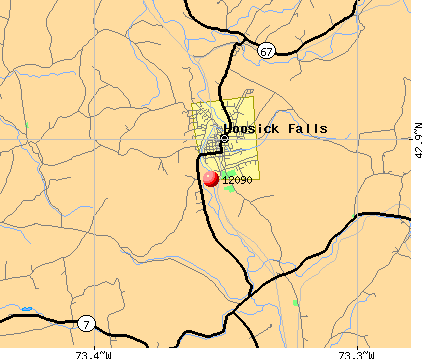 Hoosick Falls, NY (12090) map