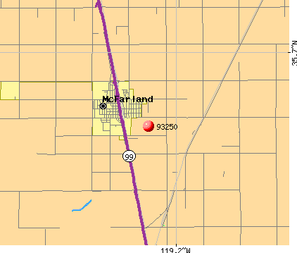 McFarland, CA (93250) map