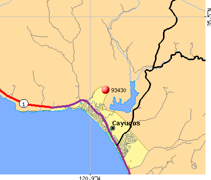 Cayucos, CA (93430) map