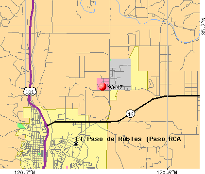 Paso Robles, CA (93447) map