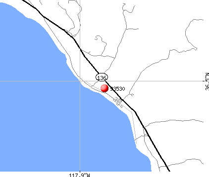 Keeler, CA (93530) map