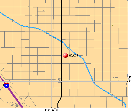 Cantua Creek, CA (93608) map