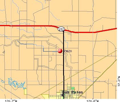 Dos Palos, CA (93620) map