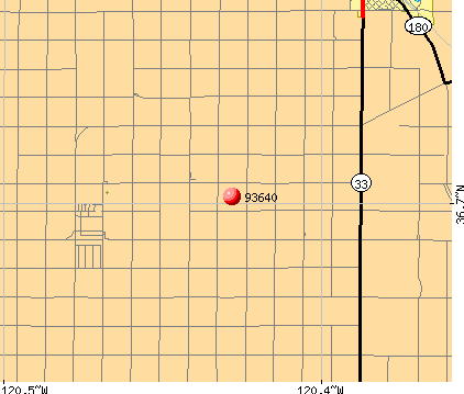 Mendota, CA (93640) map