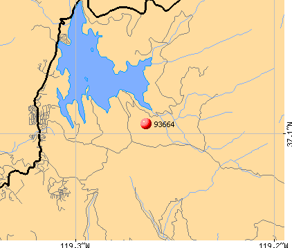 Shaver Lake, CA (93664) map