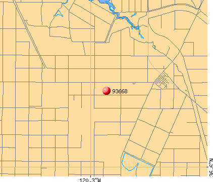 Tranquillity, CA (93668) map