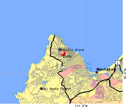 Pacific Grove, CA (93950) map