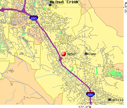 Alamo, CA (94507) map