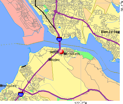 Crockett, CA (94525) map