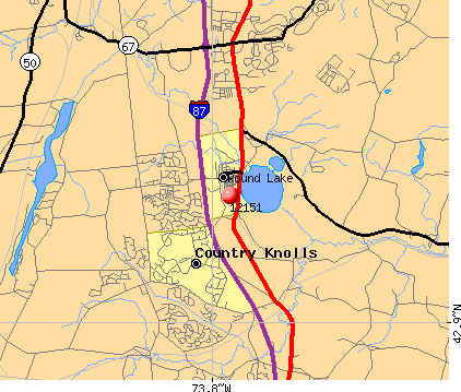 Round Lake, NY (12151) map