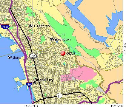 Berkeley, CA (94708) map
