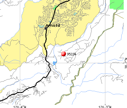Avery, CA (95224) map