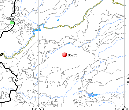 West Point, CA (95255) map