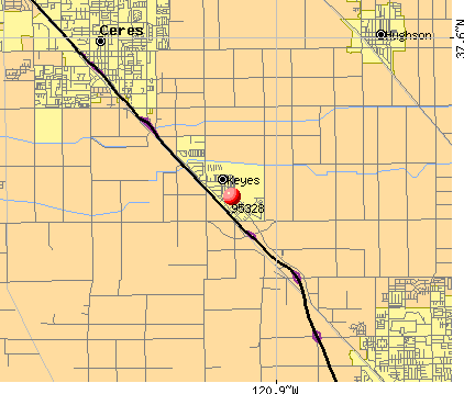 Keyes, CA (95328) map