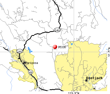 Mariposa, CA (95338) map