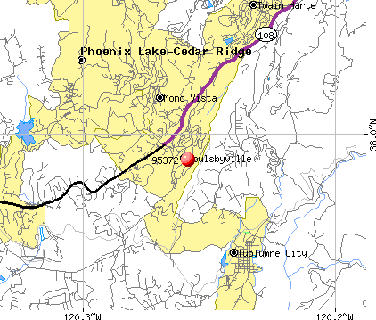Soulsbyville, CA (95372) map