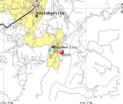 Tuolumne City, CA (95379) map