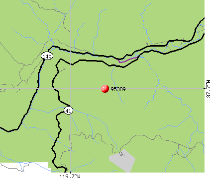 Yosemite Valley, CA (95389) map