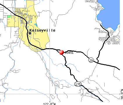 Kelseyville, CA (95451) map