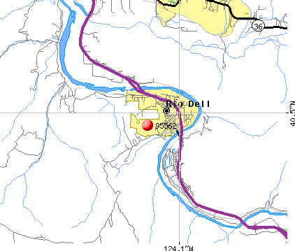 Rio Dell, CA (95562) map