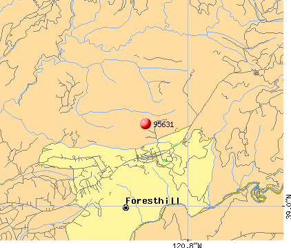 Foresthill, CA (95631) map