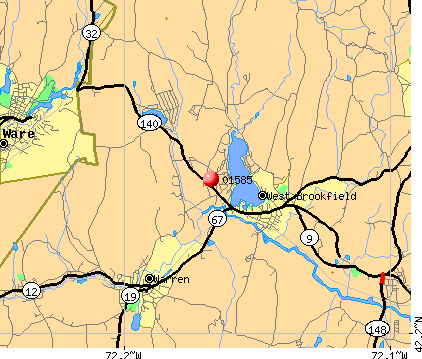 West Brookfield, MA (01585) map
