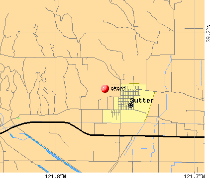 Sutter, CA (95982) map