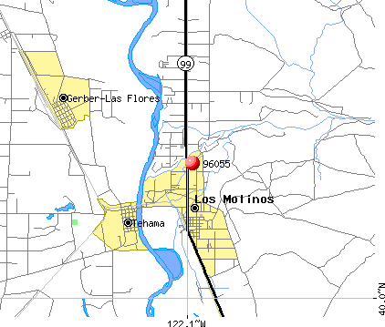 Los Molinos, CA (96055) map