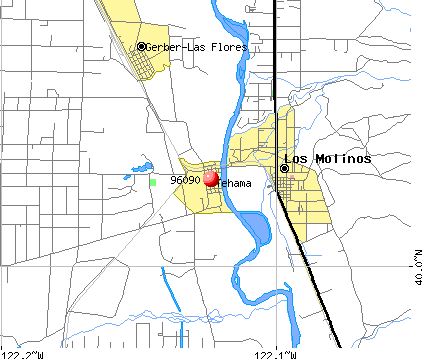 Tehama, CA (96090) map